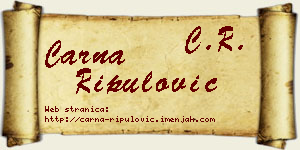 Čarna Ripulović vizit kartica